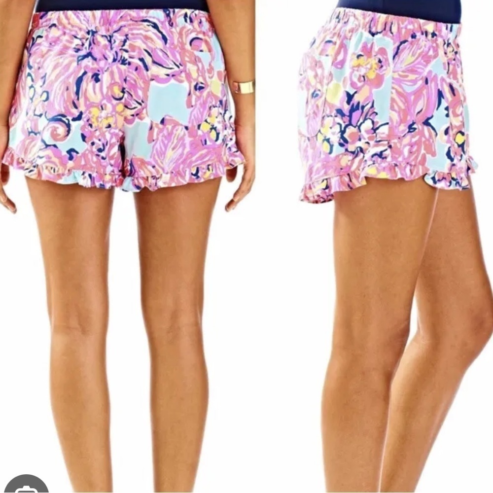 Lilly Pulitzer Kya Multicolor Beach Shorts Size XS Preppy Beachy Travel Summer